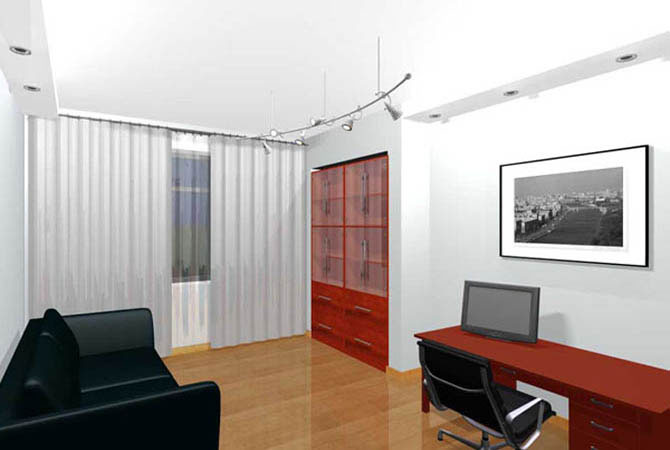 дизайн интерьеров комната потолок и стена фотография