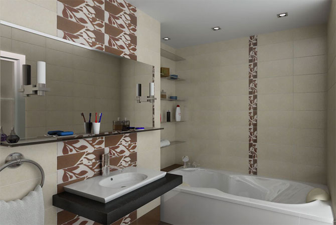 готовые дизайн проекты ванной комнаты