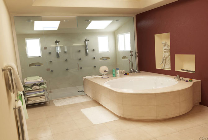лучшие дизайнерские проекты ванной комнаты