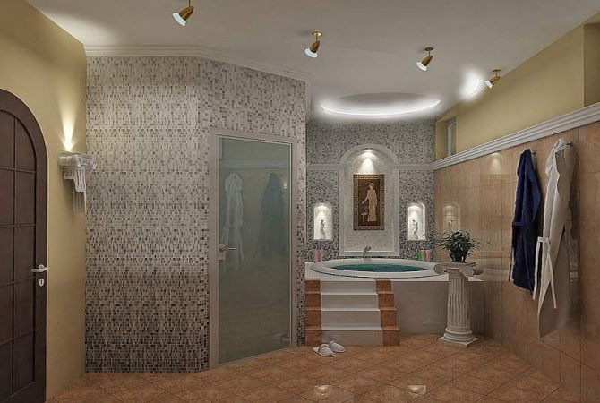 ремонт и дизайн интерьеров ванной комнаты фото